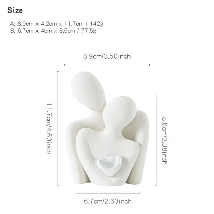 Ceramic Couple Ornaments - sleek-selections