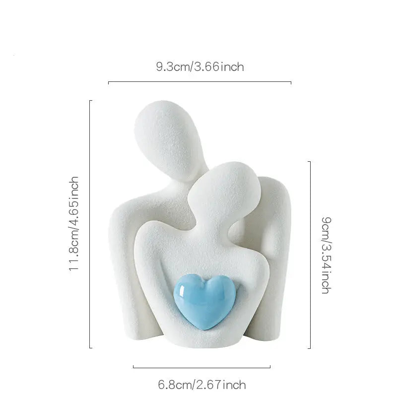 Ceramic Couple Ornaments - sleek-selections