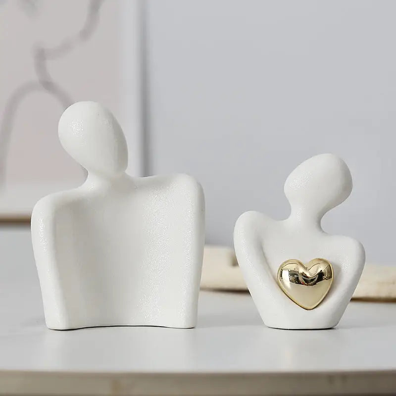 Ceramic Couple Ornaments - sleek-selections