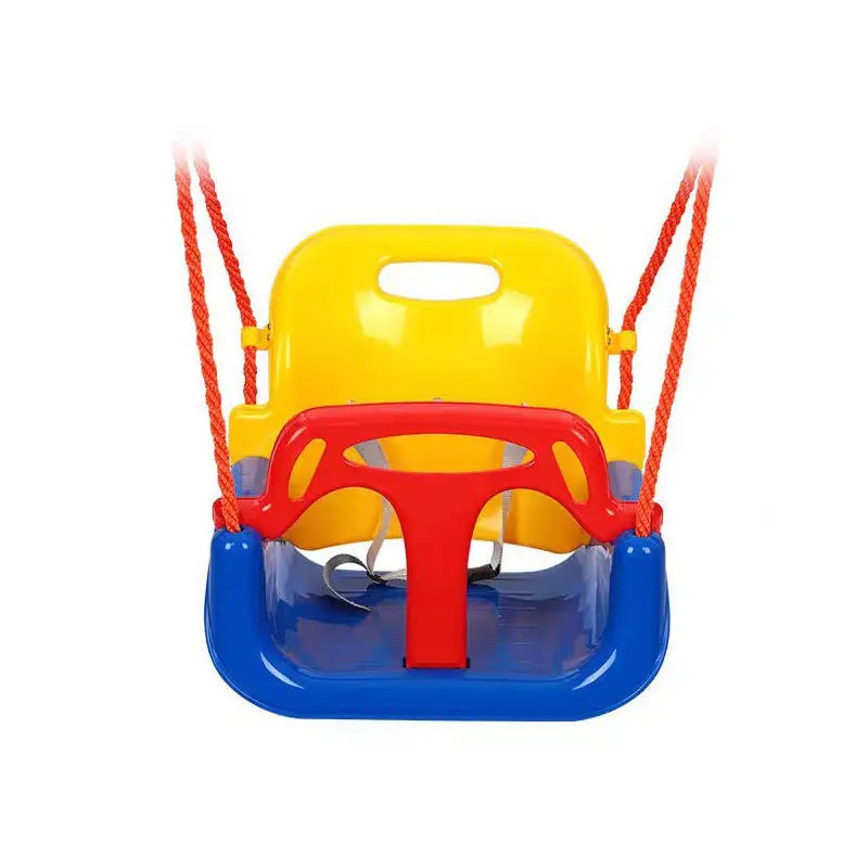 Colorful toddler swing seat.