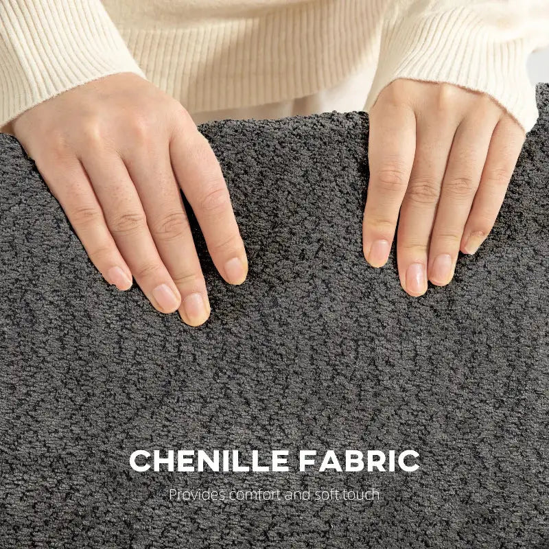 Soft chenille fabric.