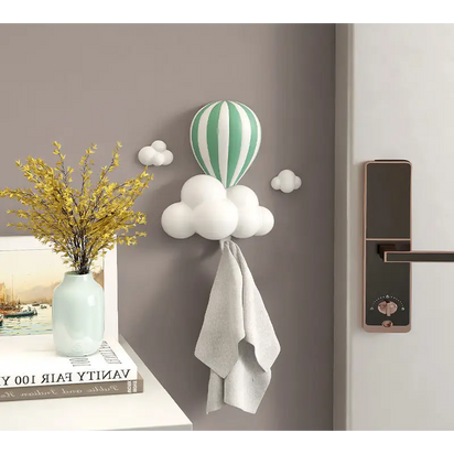 Hot air balloon cloud wall hook.
