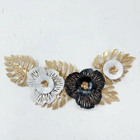 Metal floral wall decor.