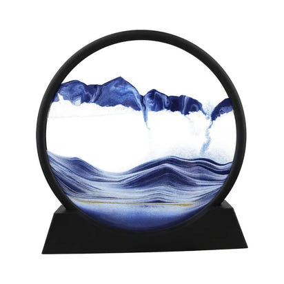 Circular sand art display.