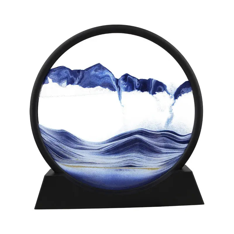 Circular sand art display.