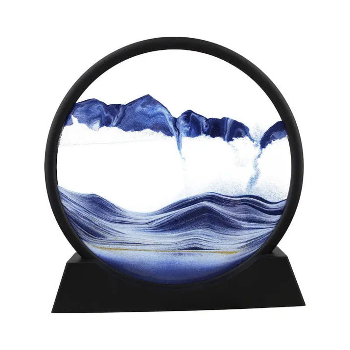 Circular sand art display.