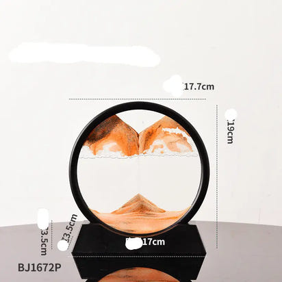 Circular sand art display.