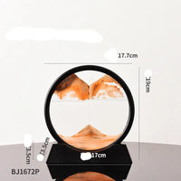 Circular sand art display.