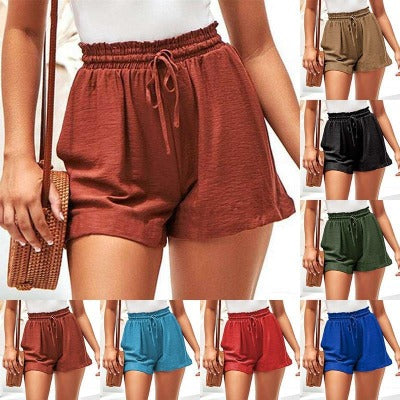 women's linen shorts