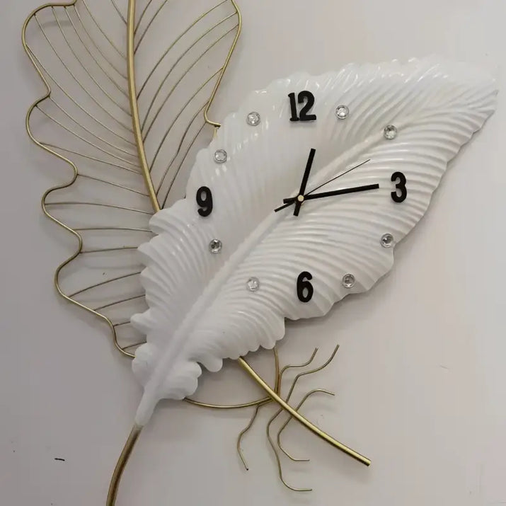 Decorative Feather Clock - sleek-selections
