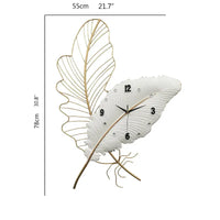Decorative Feather Clock - sleek-selections
