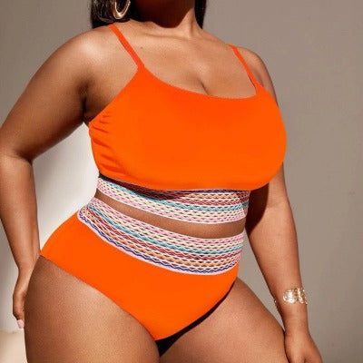 Plus Size High Waist Bikini Swimsuit