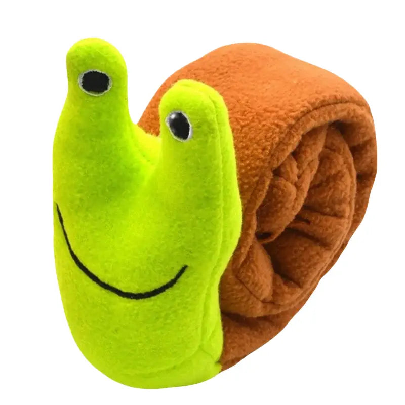 Stuffed snail toy for dogs in the Dog Puzzle Feeder Interactive Toy collection