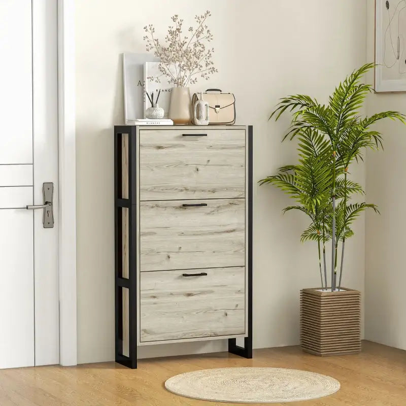 Slim Shoe Storage Cabinet - sleek-selections
