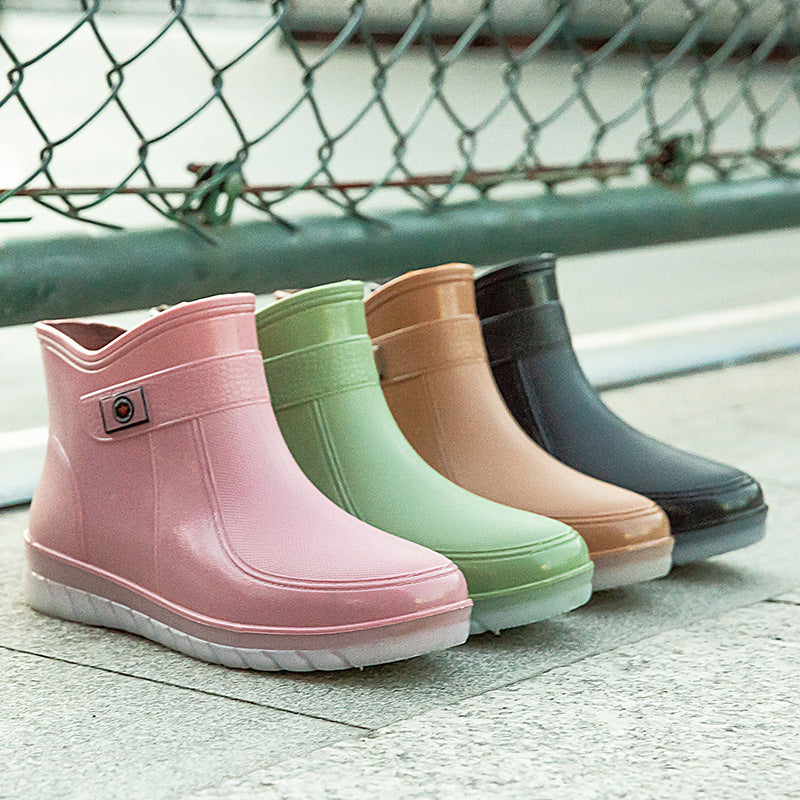 Candy Color  Cotton Rain Boots