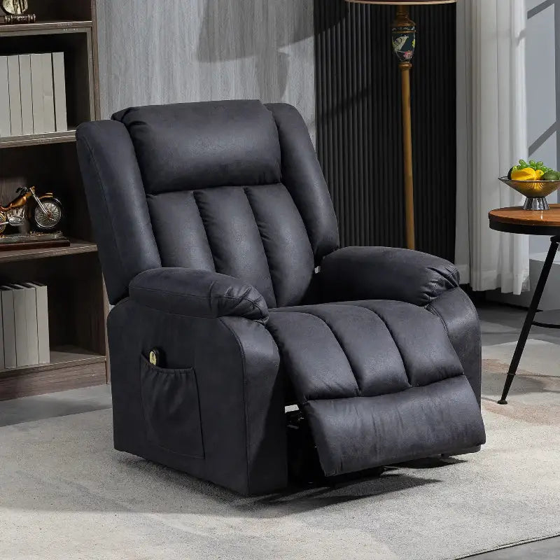 Black leather recliner Electric Lift Chair for comfortable senior seating