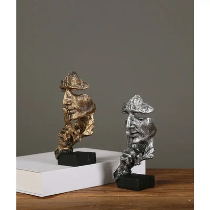 Silence Is Golden Abstract Sculpture