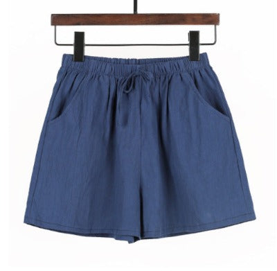 Cotton And Linen Shorts