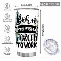 Insulated tumbler with lid.