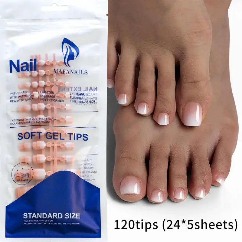 Toe nail extensions.