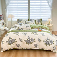 Fresh four-Piece Set Washed Cotton Bedding - sleek-selections