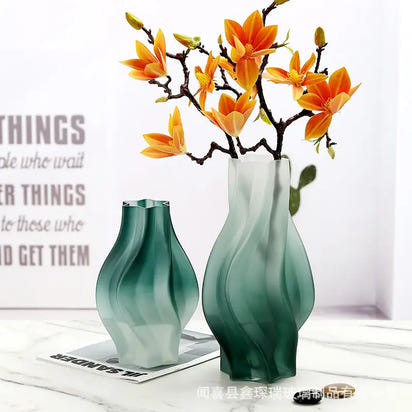 Frosted Glass Vase - sleek-selections