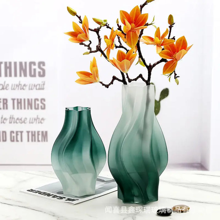 Frosted Glass Vase - sleek-selections