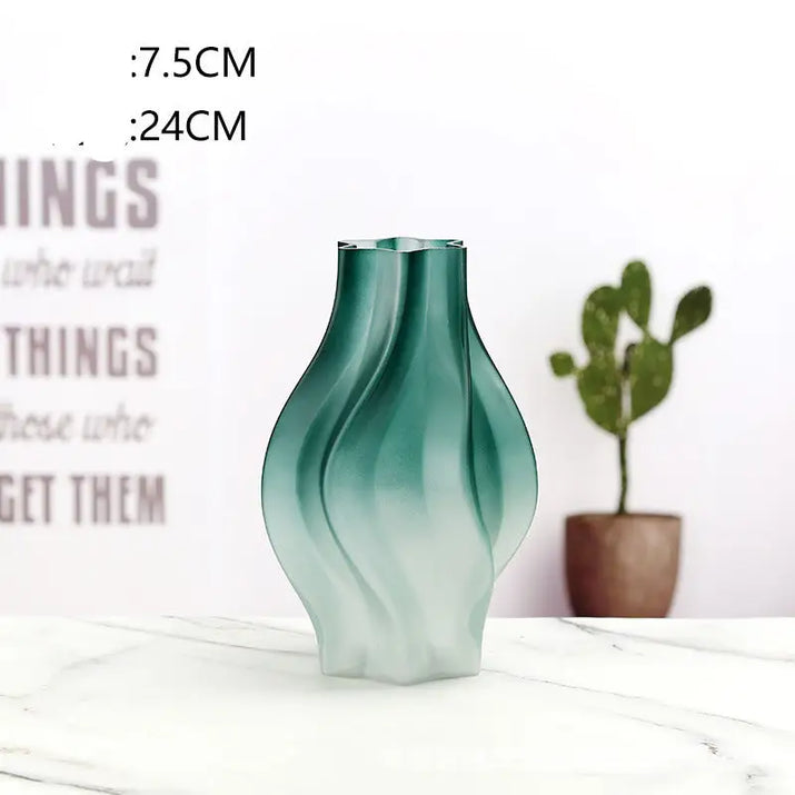 Frosted Glass Vase - sleek-selections