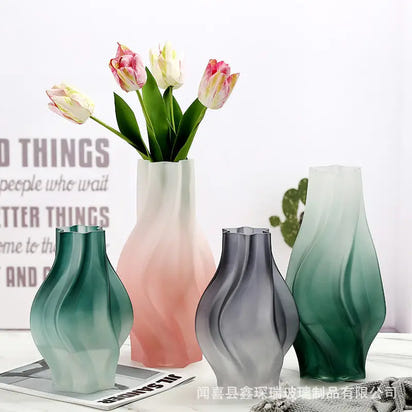 Frosted Glass Vase - sleek-selections