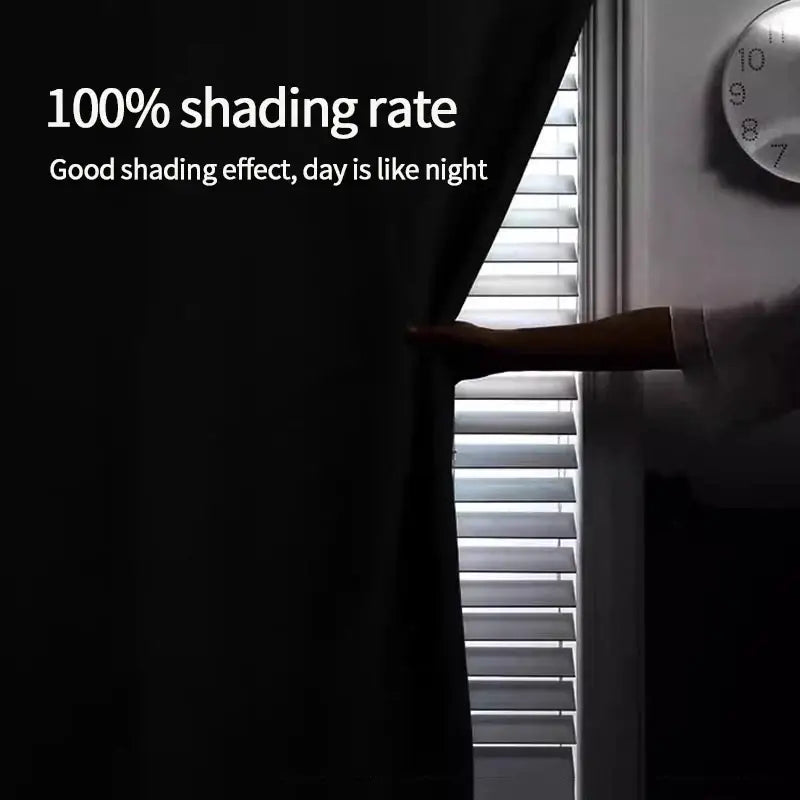 Blackout curtain.