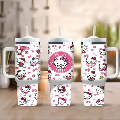 Hello Kitty themed tumblers.