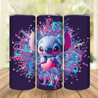 Stitch-themed tumbler set.