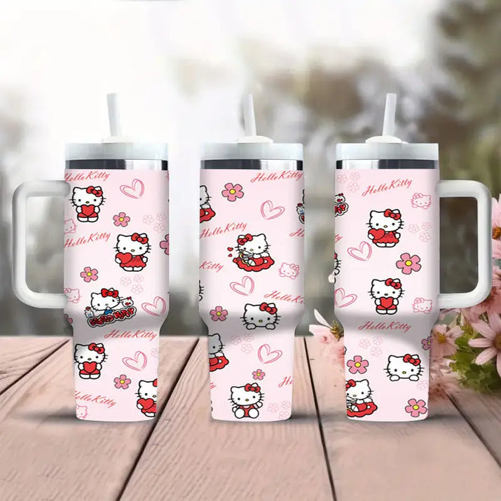 Hello Kitty themed tumblers.
