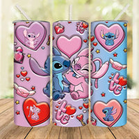 Valentine’s Day Stitch tumbler set.