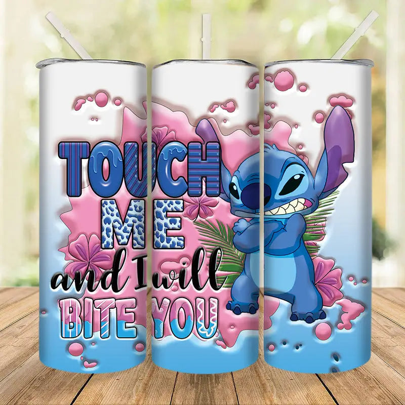 Stitch-themed tumbler.