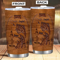 Fishing-themed tumbler set.