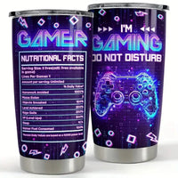 Two gaming-themed tumblers.
