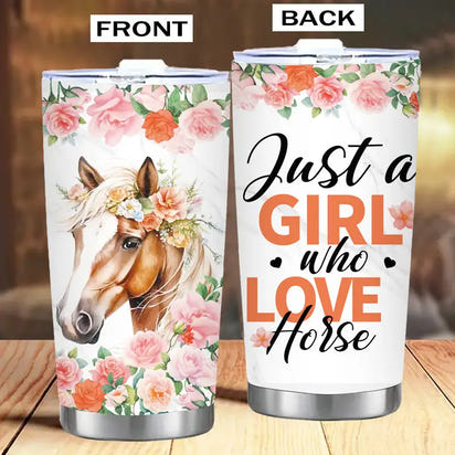 Horse-themed tumbler set.