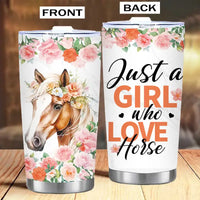 Horse-themed tumbler set.