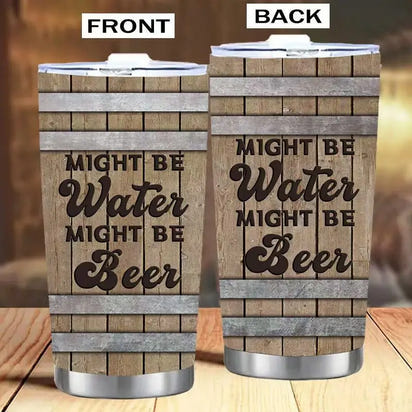 Barrel-themed tumbler set.