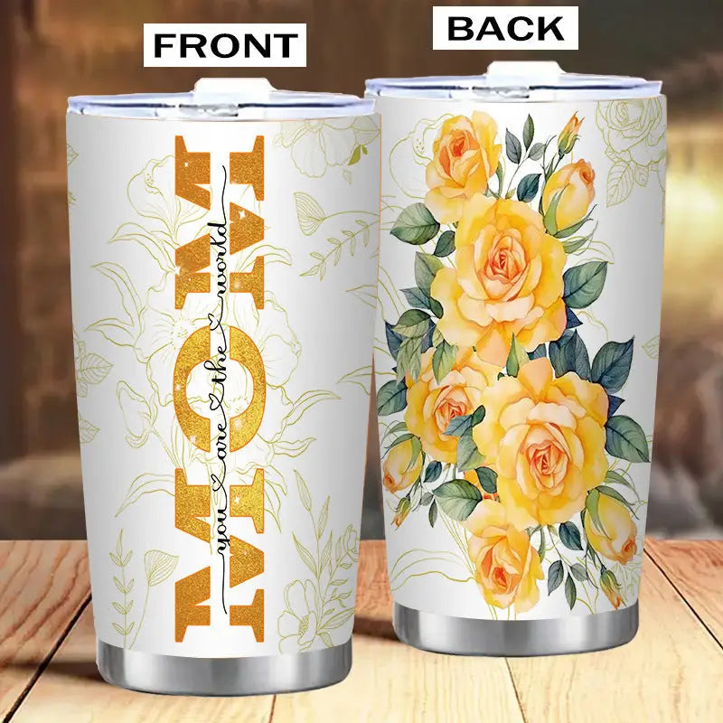 Two insulated tumblers.