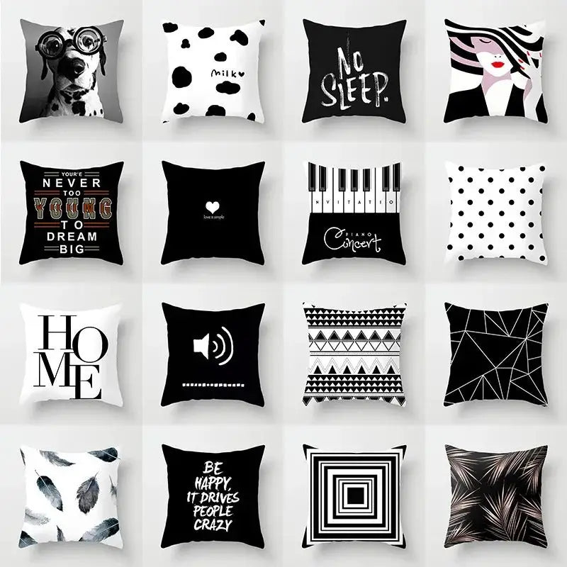 Geometric Pattern Series Throw Pillow collection showcasing decorative pattern series throw accents