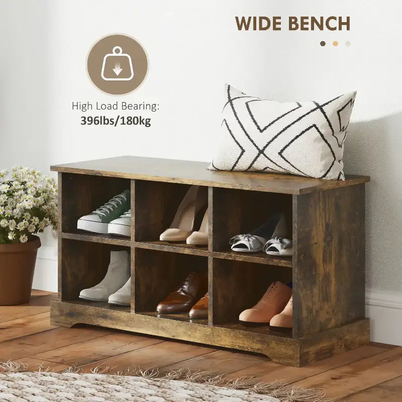 2-in-1 Hall Tree and 5-Hook Coat Rack Shoe Bench Set - sleek-selections