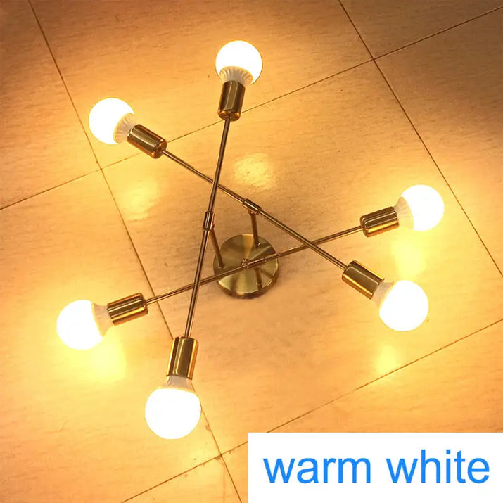 Nordic Industrial Wrought Iron Ceiling Light - sleek-selections