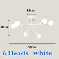 Nordic Industrial Wrought Iron Ceiling Light - sleek-selections