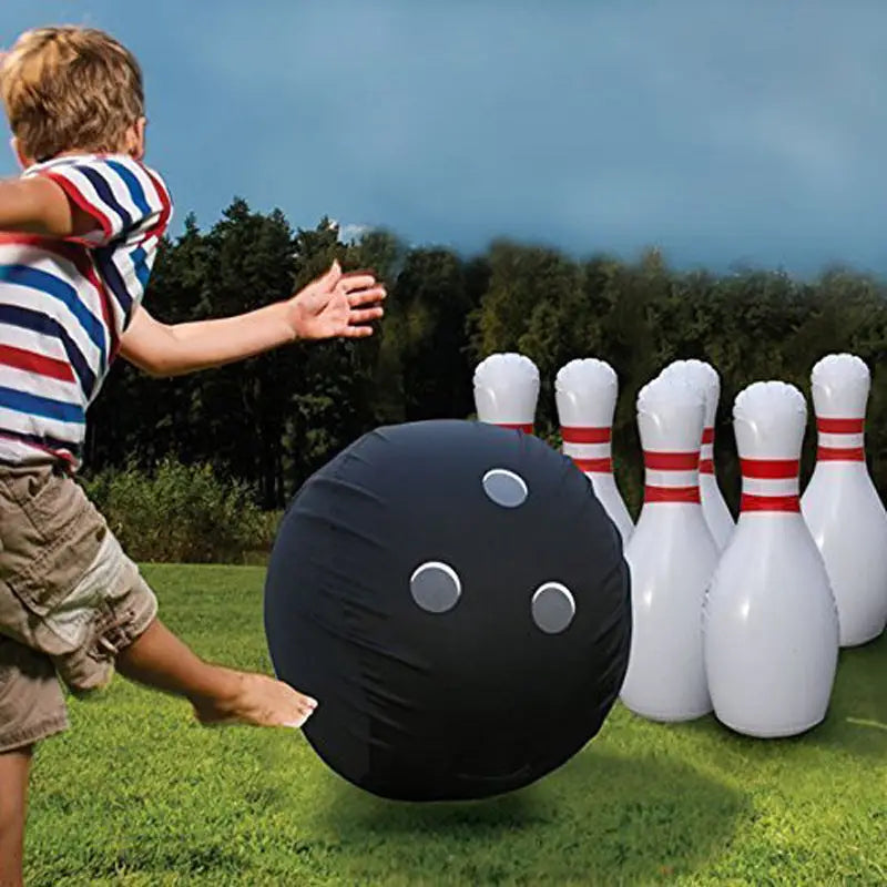 Inflatable bowling set.