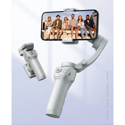 Gray smartphone gimbal.