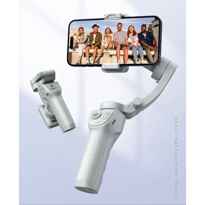 Gray smartphone gimbal.