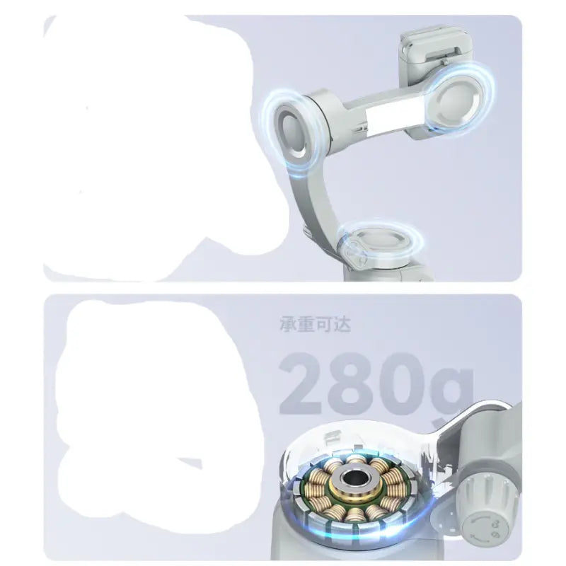 Robotic arm with visible motor.