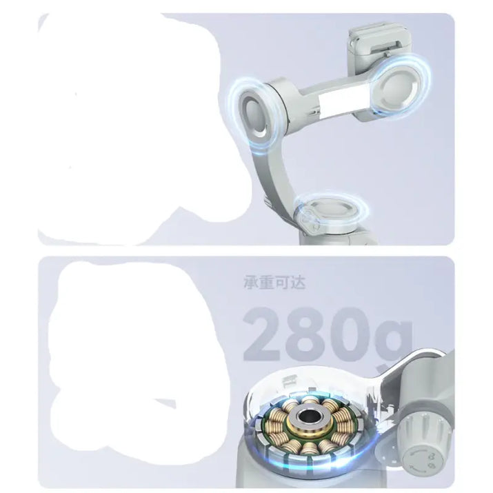 Robotic arm with visible motor.